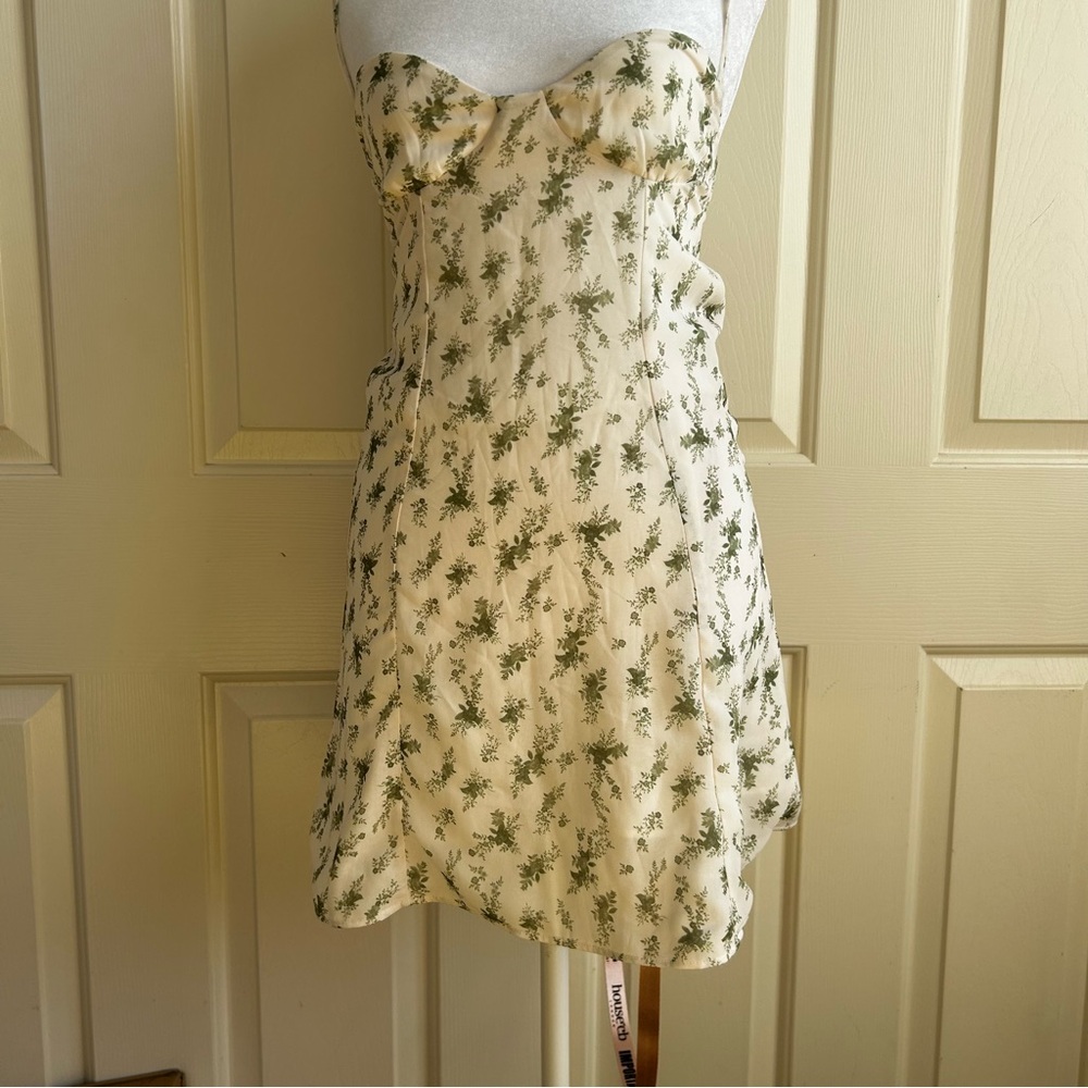 NWT House of CB dress size XS Christiana Garden Print